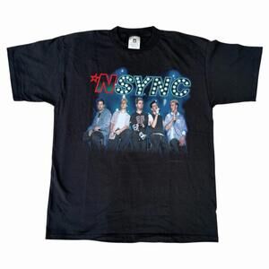 VTG 1999 N SYNC T-Shirt Justin Timberlake Boy Band Winterland Concert Tour XL